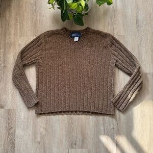 Vintage 90’s Express Brown V Neck Sweater